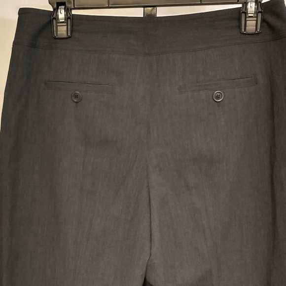 Nine West Business Casual Wide Leg Charcoal Gray Pants Size 8P - Picture 3 of 8